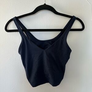 Lululemon Navy Blue Cropped Tank Top